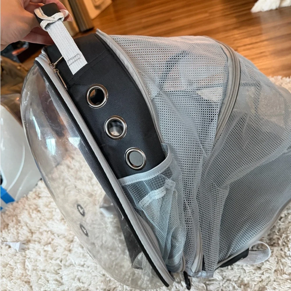 Transparent Pet Backpack with Ventilation